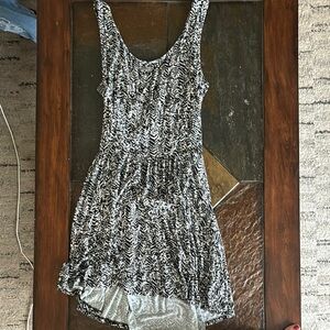 Black and White Patterned Dress